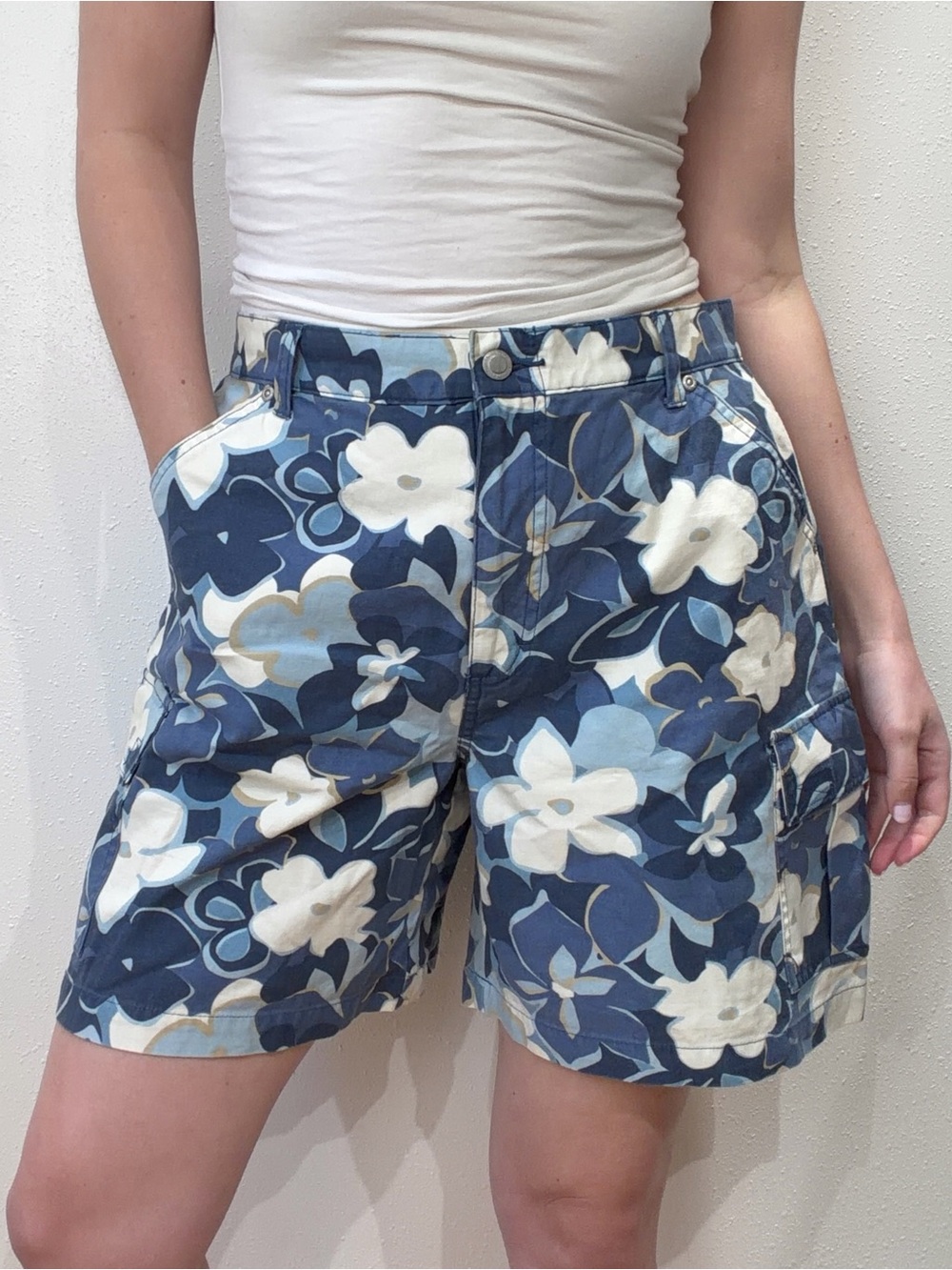Vintage Floral Carpenter Shorts